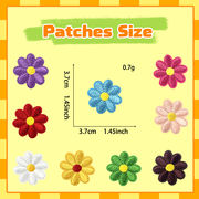 布パッチ刺繍ホットスポットクロスボーダーtemuアイロンホットメルトシュニール刺繍パッチデイジー 9