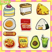 布パッチ刺繍ホットスポットクロスボーダーtemuアイロンホットメルトシュニール刺繍パッチ食べ物 11