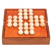 木製 孔明棋 一人用チェスセット 知育ボードゲーム
