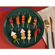 キーホルダー　焼き物　ストラップ　ハンドメイド バックチャーム キーホルダーパーツ　可愛い　14色展開