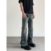 デニムパンツ dirtyfit 男女兼用 ボトムス フェミニン カジュアル ジーンズ ジーパン 長ズボン 春夏秋冬