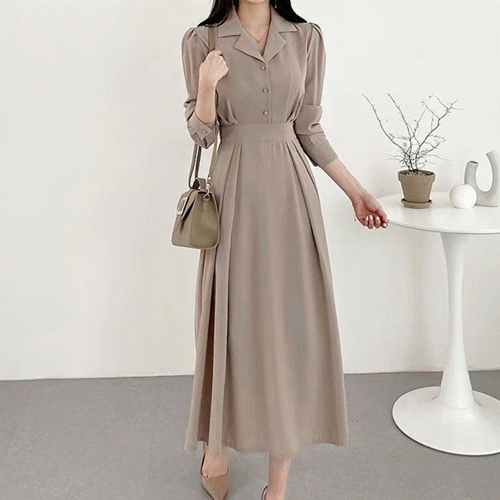 ワンピース レディース ハブスリープ ロング丈ワンピース 気質 オシャレ 2025年新作