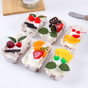 PU 食品サンプル 果物 フランスパン フェイクケーキ ドーナツ サンプル 模型 学校 行事 飾り オーナメント