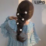 ヘアアクセサリー ヘアクリップ セット フラワー ローズ 華やか 上品 エレガント ガーリー フェミニン