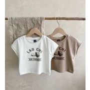 2025新作 　ベビー服　HTトップス　Tシャツ　無袖★80-130CM　2色