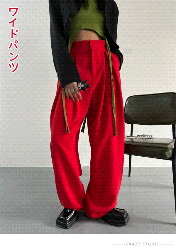 親友が一緒に着る~早い者勝ち ロングパンツ ワイドパンツ スリム ストレートパンツ スラックス