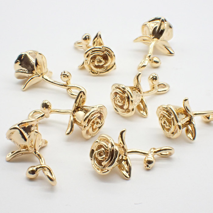 ハンドメイド　バラチャーム　R-286 ハンドメイド バラチャーム R-286