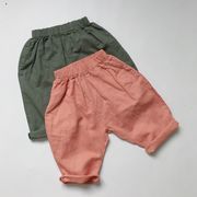 韓国子供服 ベビー服 キッズ 男女兼用 七分丈パンツ  2色  80cm-140cm