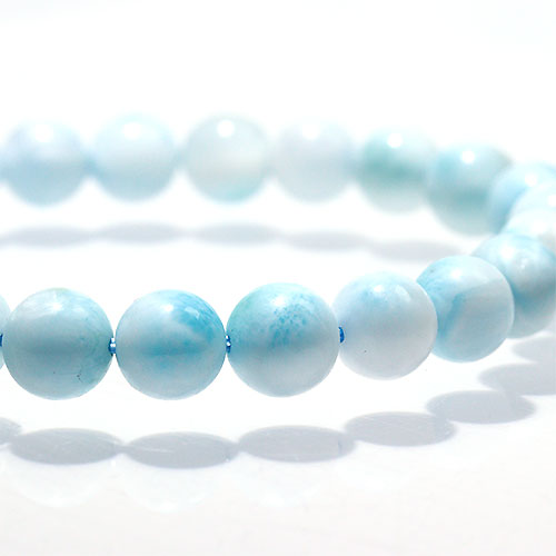 約7mm ラリマー ブルーペクトライト ブレスレット Larimar 約7mm ラリマー ブルーペクトライト ブレスレット Larimar