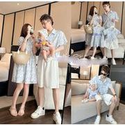 2025夏新作 親子コーデ 男女兼用  カジュアル  マタニティワンピース&シャツ &ロンパース 分けて販売