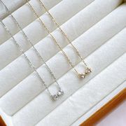 サージカルステンレスリボンネックレス　アクセサリー　18kコーティング　INS　金属アレルギー対応