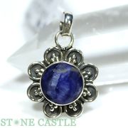 ☆一点物☆【ペンダントトップ】ブルーサファイア (ブリリアントカット) No.33