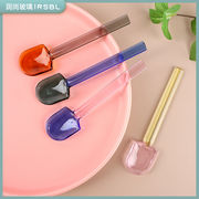 2025新品★耐高温 ★ガラススプーン★コーヒースプーン