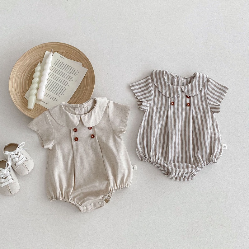 FLM☆2025 夏新作 ベビー服 新生児用 ロンパース 女の子 夏のお出かけカバーオール