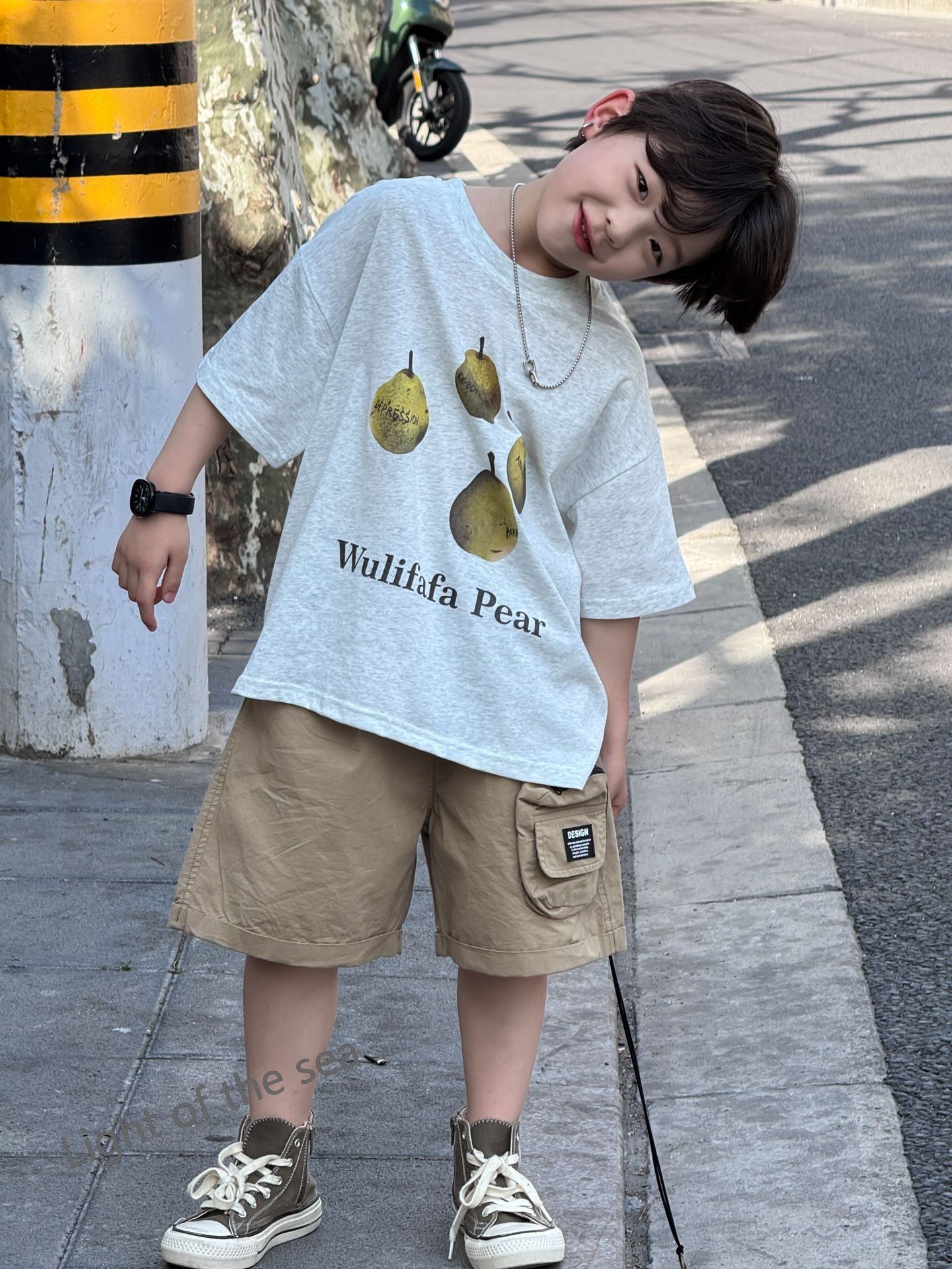 2025新作韓国子供服 ベビー服 キッズ 男の子 半袖トップス 2色 100cm-150cm