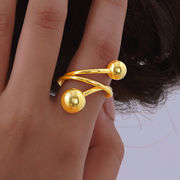 サージカルステンレス指輪　アクセサリー　18kコーティング　INS　金属アレルギー対応