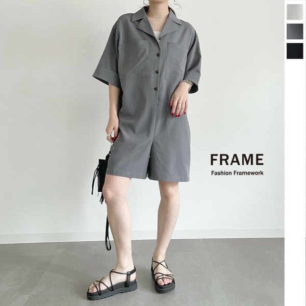 憧れの 2025新作】クレープ半袖シャツロンパース 問屋・仕入れ 卸売・ | ワンピース
