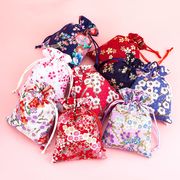 20色 和風 巾着袋  花柄 桜柄 綿と麻  ギフトバッグ 結婚式 小物入れ  アクセサリー サシェ 収納袋  日雑貨