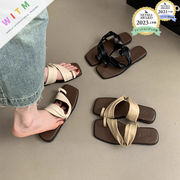 2025夏新作 サンダル レディースシューズ スリッパ ビーチサンダル 滑り止め 歩きやすい 美脚