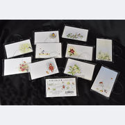 メッセージカード（冬01）10絵柄10枚　透明ピローケース入り・純日本製