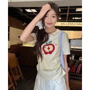 トップス レディース Tシャツ 半袖 ブラウス プリント