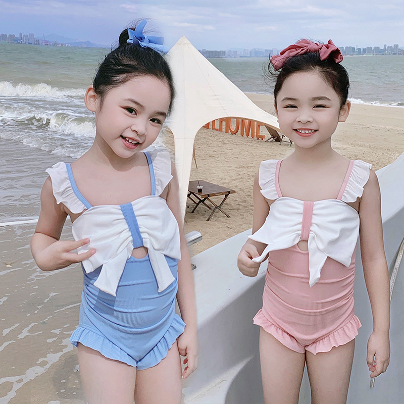 韓国風子供服☆子供水着☆キッズ水着☆女の子☆2点セット☆子供用 