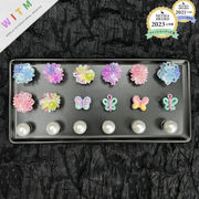 花 diyパーツ サンダル飾り 靴留め 靴飾り ビーズ ハンドメイド デコパーツ 手芸 自由に組み合わせ