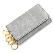 RED　CROW　本エレファント　象革　日本製　男女兼用　5連キーフック　キーケースウォレット　EKC-1　GY