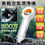 車載用空気清浄機 除菌消臭 イオン発生器 シガーソケット用 イオン式空気清浄器 静音 便利 コンパクト