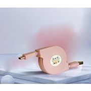充電 ケーブル  巻き取り  USBケーブル  強度アップ 急速充電 巻取りケーブル usb type－c リール式
