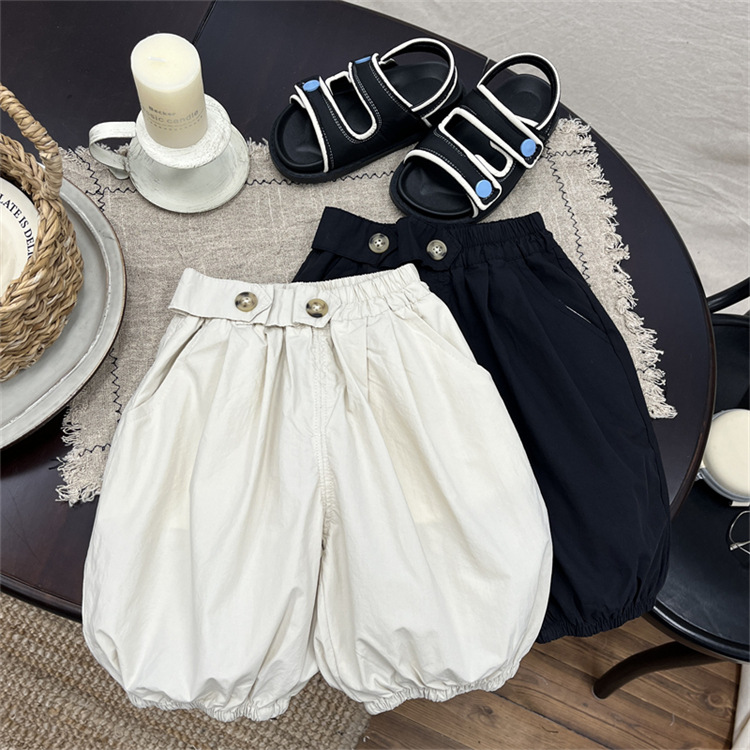 2025夏新作HH　キッズ　子供服　ボトムス　ズボン　7分丈    80-130CM   2色