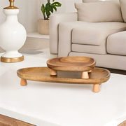 タイムセール限定価格 木製トレイ アロマディフューザー/鍵収納/ジュエリー整理盤 玄関インテリア