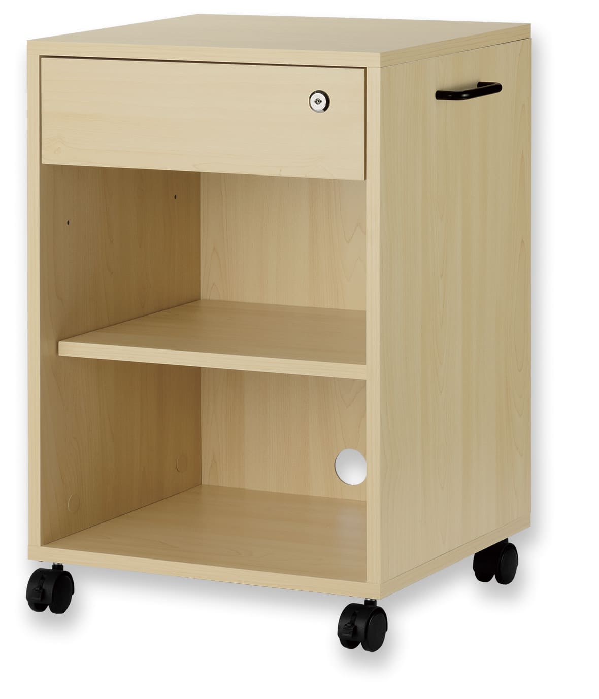 ワゴン 引き出し キャスター付き HWG01WD アスカ 小型 ベージュ 木製 2段 a4 おしゃれ 棚 ワゴン