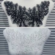 DIYビーズアクセサリー、レース布アップリケ、ベルトバック、ドレス素材RSV12046