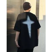 2025新作  トップス   ラウンドネック  半袖Tシャツ   ストリート系  夏服  男女兼用