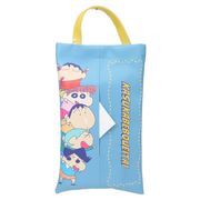 【ティッシュカバー】クレヨンしんちゃん 合皮ティッシュボックスケース カスカベ防衛隊