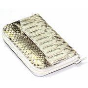 RED　CROW　本パイソン　限定薄金パールゴールド加工　日本製　コンパクトウォレット　TK-GSNM-PS