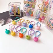 子供用ヘアアクセサリー ベビー用カラフルハート型ヘアゴム