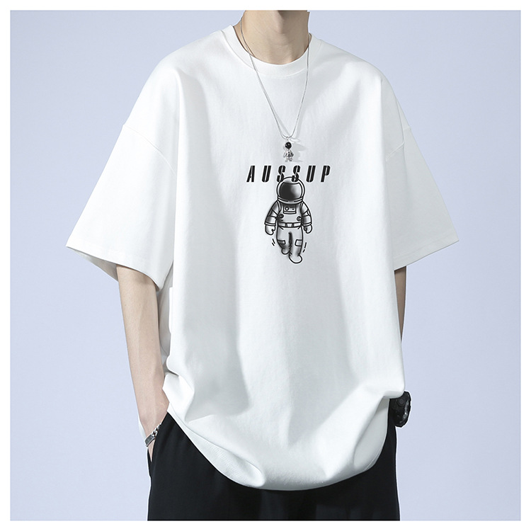 メンズ ラウンドネック 半袖 Tシャツ 男女兼用 ストリート系