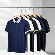 メンズ ユニセックス ポロシャツ 配色デザイン・通気性・半袖カジュアルトップス 男女兼用★全6色