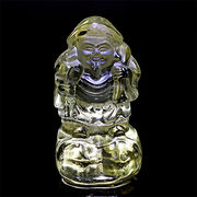 高品質 スモーキーシトリン ゼウスクォーツ 龍亀 ロングイ 財運 彫刻