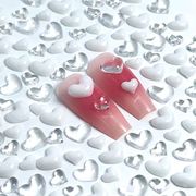 ぷっくらハート 透明感 透け感 樹脂パーツ 立体的 ネイルパーツ ネイルアート ネイル用品 デコパーツ