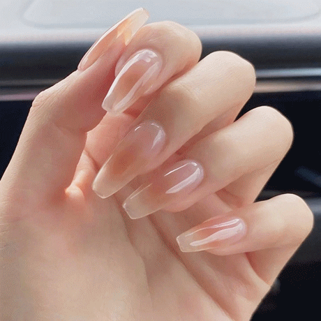 ネイルチップ シンプル つけ爪 クリア ネイルシール ネイルジェル ショート ロング 果物 ベリーショート