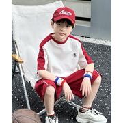 2025夏新品   子供服  男の子  キッズ   トップス+ズボン   カジュアル  夏服