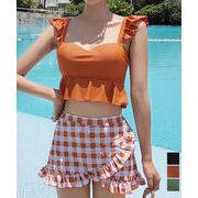 【日本倉庫即納】 フリル水着2点セット盛れる水着レディース