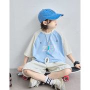 2025夏新作  夏服  韓国風子供服 トップス+ショートパンツ  男の子 カジュアル 120-170cm
