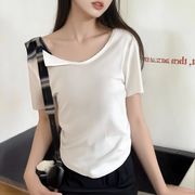 2025春夏新作 レディース 女 半袖 Tシャツ トップス インナー