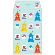 【ポチ袋】ポチ袋 3枚入り 夏タイガー氷削り器カラフル