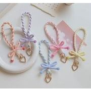 ファッション小物　スマホロープ ショルダー紐　フラワー　ファブリック