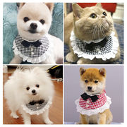 ペット用よだれかけ、猫用よだれかけ、丸首スカーフ、レースよだれかけ、ペット用犬用スカーフ